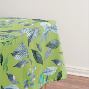 Watercolor fallen leaves 6 tablecloth