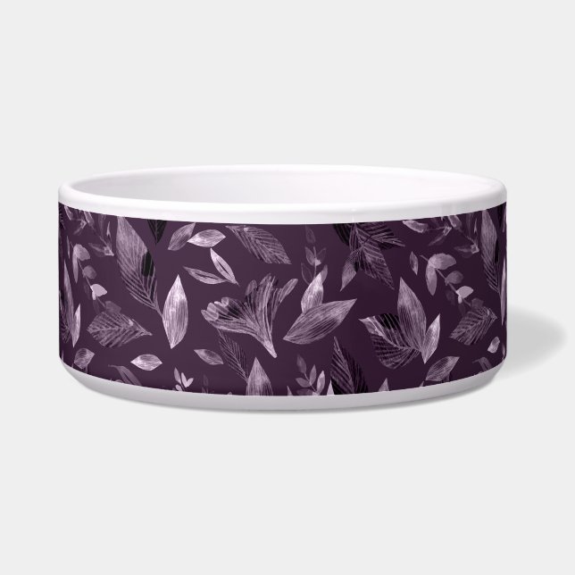 Watercolor fallen leaves 7 bowl (Front)