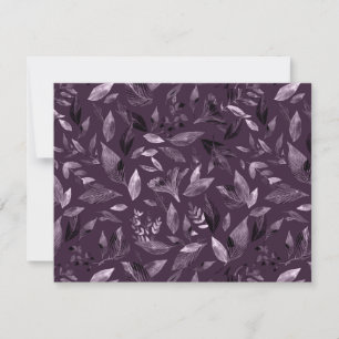 Watercolor fallen leaves 7 note card