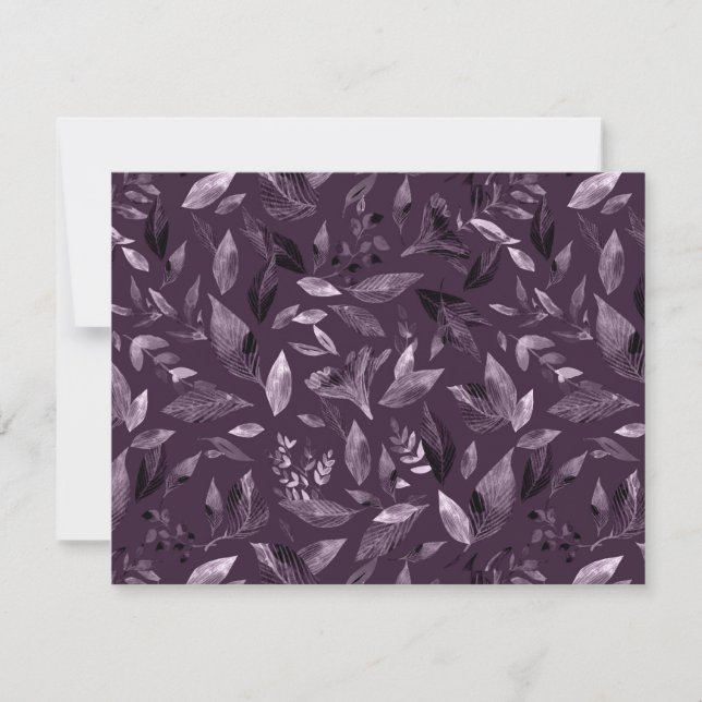 Watercolor fallen leaves 7 note card (Front)