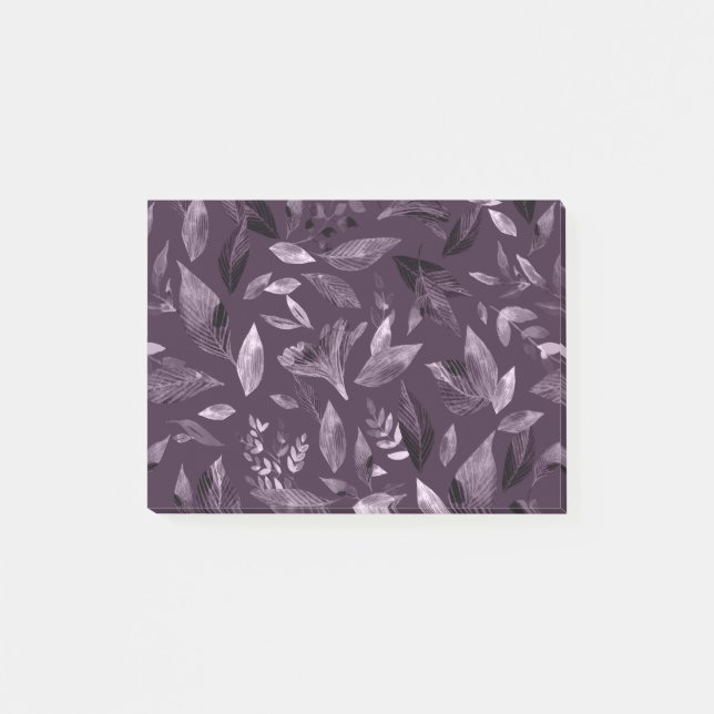 Watercolor fallen leaves 7 post-it notes (Front)