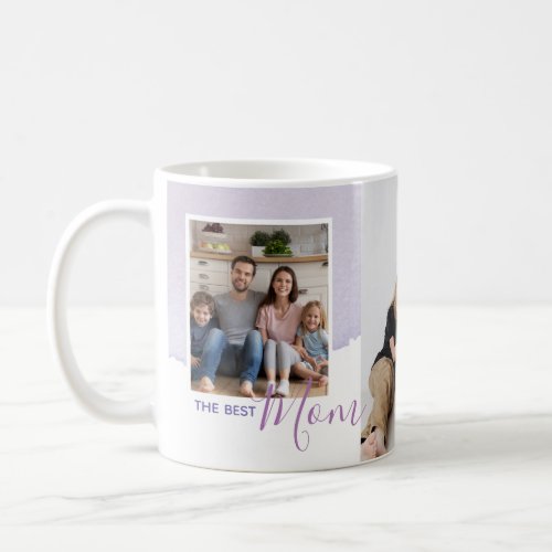 Watercolor Family Photo Collage Mothers Day Coffe Coffee Mug