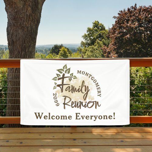 Watercolor Family Reunion Script Tree Name