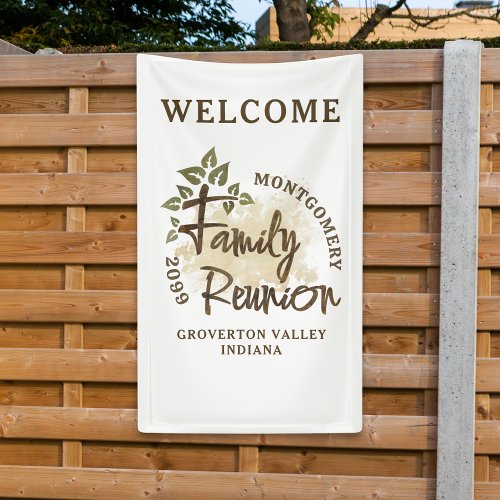 Watercolor Family Reunion Script Tree Name