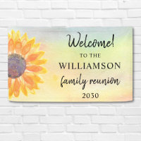 Watercolor Family Reunion Welcome