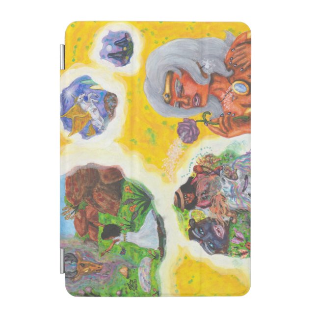 Watercolor Fantasy Goddess Dreams Love Dimension iPad Mini Cover (Front)