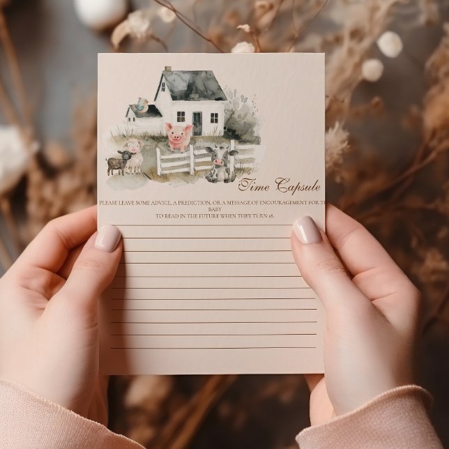 Watercolor Farm Animals Baby Shower  (Creator Uploaded)