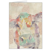 Watercolor Farm Collage Cow (Front)