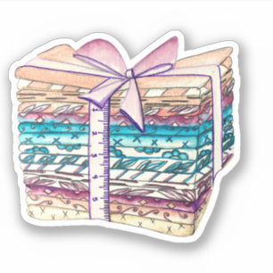 Watercolor Fat Quarter Sticker