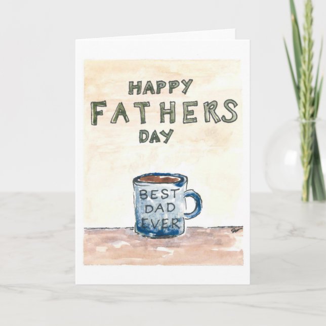 Watercolor Father’s Day Card (Front)