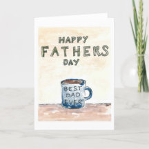 Watercolor Father’s Day Card
