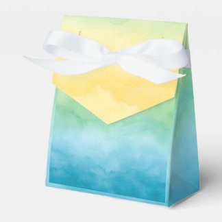 watercolor favor boxes