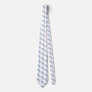 Watercolor feather Art Neck Tie