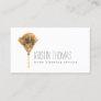 Watercolor Feather Duster Home Cleaning Service Business Card