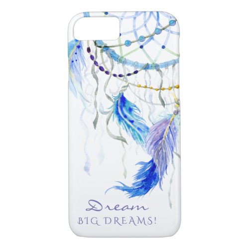 Watercolor Feathers Sun Catcher Dream Big Dreams iPhone 87 Case