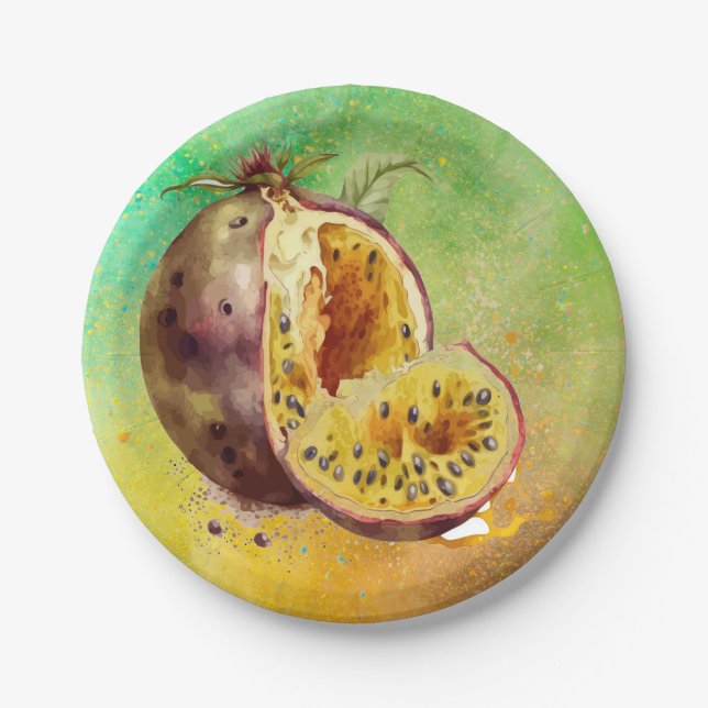 watercolor fig paper plates (Front)