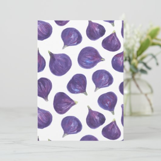 Watercolor figs pattern (Standing Front)