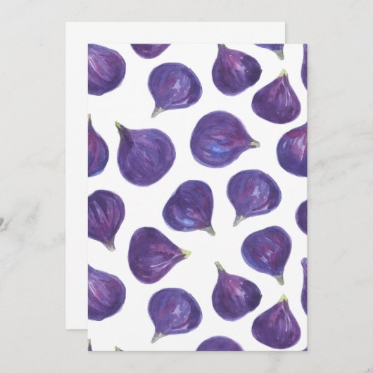 Watercolor figs pattern (Front/Back)