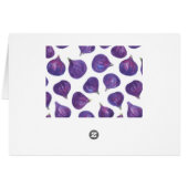 Watercolor figs pattern cards (Back Horizontal)