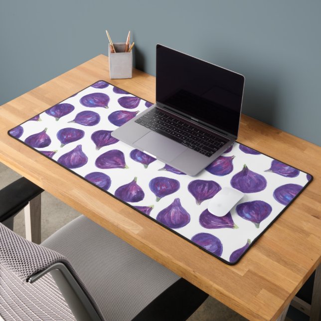 Watercolor figs pattern desk mat (Office 2)