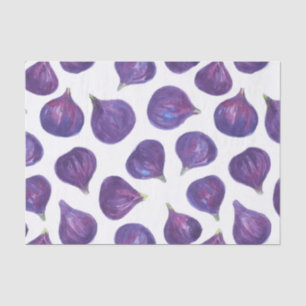 Watercolor figs pattern tissue paper