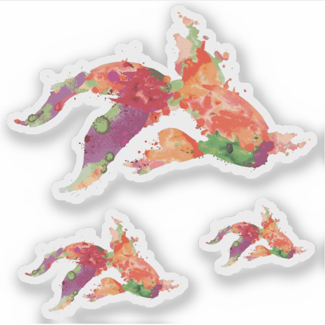watercolor fish sticker (Front)