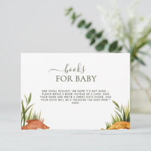 Watercolor Fishing Reel Excited Books For Baby Enclosure Card
