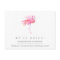 Watercolor Flamingo New Home Moving Announcement