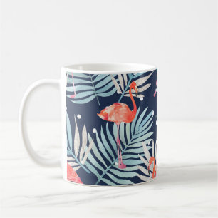 Watercolor Flamingo: Pink Tropical Elegance. Coffee Mug