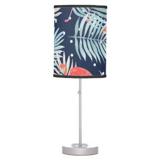 Watercolor Flamingo: Pink Tropical Elegance. Table Lamp