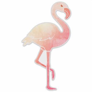 Watercolor Flamingo Sticker