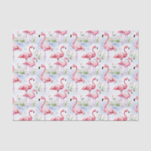 Watercolor Flamingo Tissue Paper