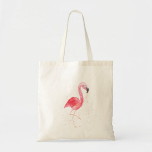 Watercolor Flamingo Tote Bag