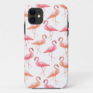 Watercolor Flamingos iPhone 11 Case