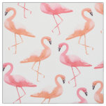 Watercolor Flamingos Fabric