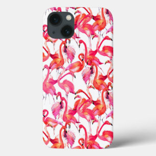 Watercolor Flamingos In Watercolors iPhone 13 Case