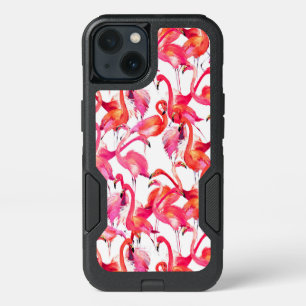 Watercolor Flamingos In Watercolors iPhone 13 Case
