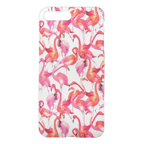 Watercolor Flamingos In Watercolors iPhone 8 Plus7 Plus Case