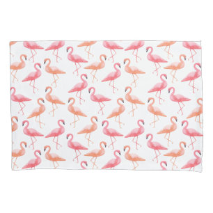 Watercolor Flamingos Pillowcase