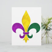 watercolor fleur de lis (Standing Front)