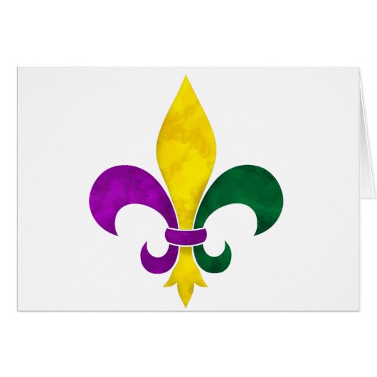 watercolor fleur de lis cards (Front Horizontal)
