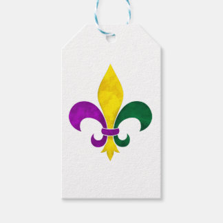 watercolor fleur de lis gift tags