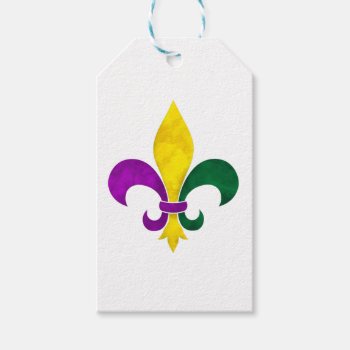 Watercolor Fleur De Lis Gift Tags by Shaneys at Zazzle