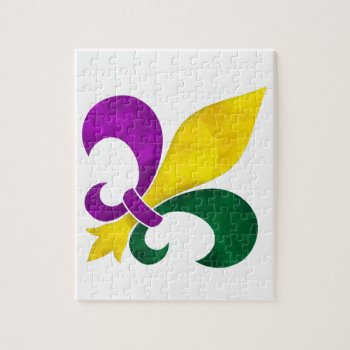 Watercolor Fleur De Lis Jigsaw Puzzle by Shaneys at Zazzle