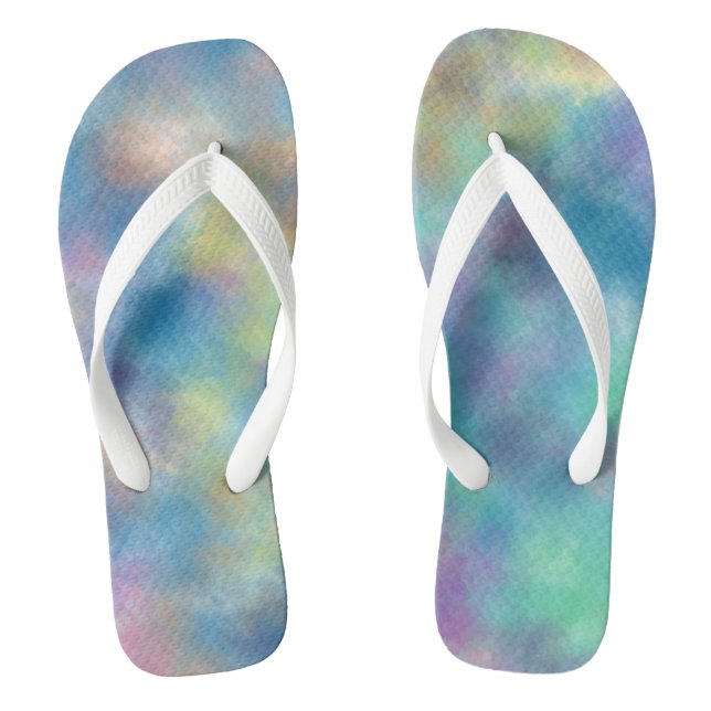 Watercolor Flip Flops (Footbed)