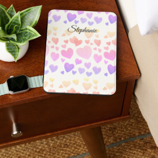 Watercolor Floating Hearts (Customizable) Kindle Cover