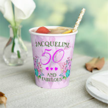 Watercolor Floral 50 and Fabulous