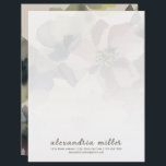 Watercolor Floral and Greenery Stationery<br><div class="desc">Elevate your correspondence with this elegant watercolor floral and greenery stationery featuring a beautiful dusty pink and earth tone green color palette. The stationery can be personalized with your name and contact information n a deep gray script font in the lower thirds. Perfect for sending thoughtful notes, thank you cards,...</div>