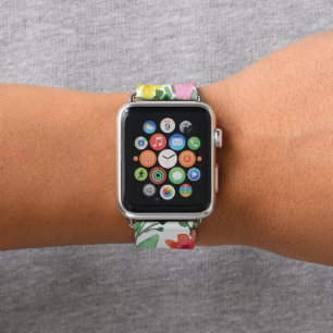 Watercolor Floral Apple Watch Band