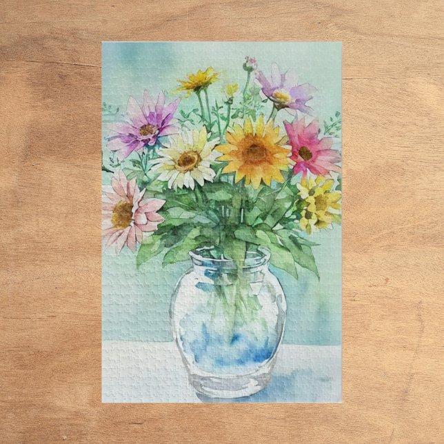 Watercolor Floral Arrangement Puzzle (Creator Uploaded)